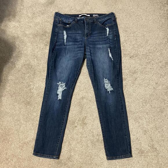 !iT Tiffany Distressed Skinny Ankle Women's Jeans Size 16 - Picture 1 of 4